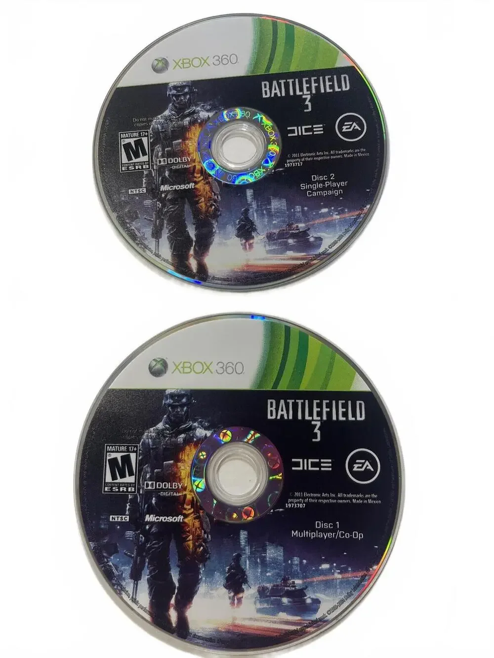 Battlefield 3 Battlefield 4 Xbox360 Video Game 2 Disc Bundle First-person Gaming